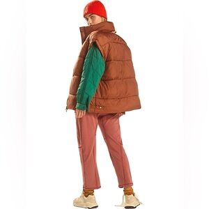 FP Movement Free People In a Bubble Puffer Vest; Color: Penny, Size: Small